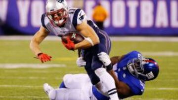 Julian Edelman, antes de lesionarse.