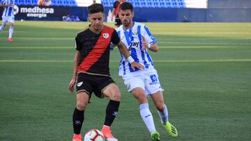 &Aacute;lex Moreno, durante el partido Legan&eacute;s-Rayo de pretemporada.