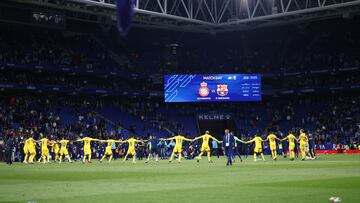 14/05/23 PARTIDO PRIMERA DIVISION 
ESPANYOL - BARCELONA 
CELEBRACION CAMPEONES ALEGRIA 