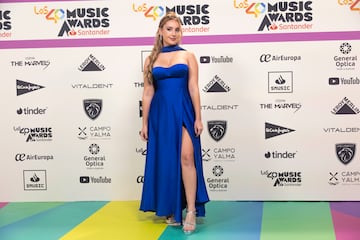 Lluna Clark a su llegada al photocall de LOS40 Music Awards Santander. 