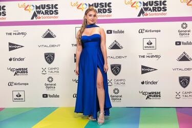 Lluna Clark a su llegada al photocall de LOS40 Music Awards Santander. 
