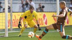 Casillas fue titular, jugó 45' y mantuvo su portería a cero