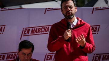 Bogotá. Septiembre 13 de 2023. El partido En Marcha, liderado por Juan Fernando Cristo, anuncia su apoyo al candidato por la alcaldía de Bogotá, Carlos Fernando Galán del partido Nuevo Liberalismo. (Colprensa - Mariano Vimos)