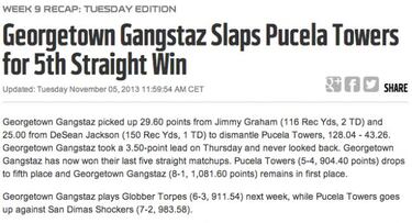 Blue 42! - Tifón en Miami (Semana 10 - 2013)