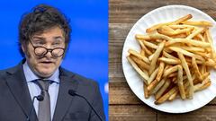 ¿Qué le pasa a Javier Milei con las patatas fritas? Su reacción: “¡No, papas fritas no!”