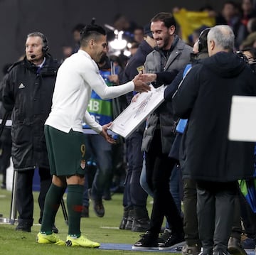 Mónaco visitó al Atlético de Madrid en partido de Champions League. Falcao regresó a Madrid después de 5 años.