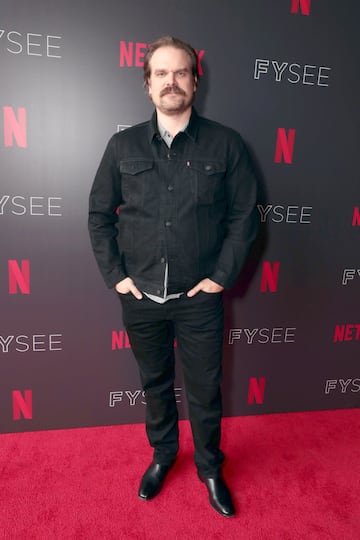 El actor que interpreta a Jim Hopper en 2018. 