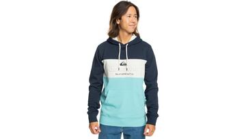 Sudadera con capucha Quiksilver Emboss Block Navy Blazer para hombre