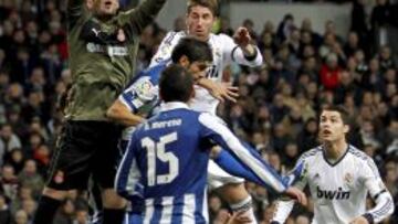 Casilla, en el partido de la primera vuelta.