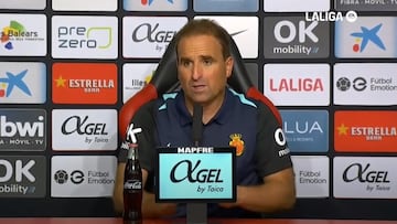 El entrenador del Mallorca, Jagoba Arrasate, tras ganar por 1-0 al Rayo Vallecano en Son Moix.