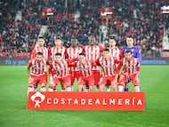 Once del Almería ante la Cultural.