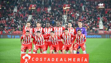 Once del Almería ante la Cultural.