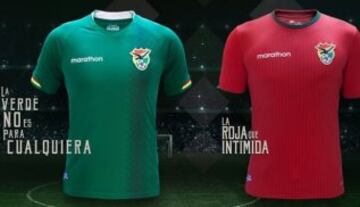 Bolivia: Los altiplánicos modifican su camiseta suplente. Será roja y no blanca como en la Copa América del año pasado. 