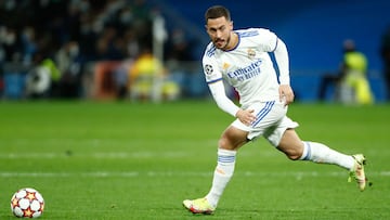 Hazard, con el Real Madrid.