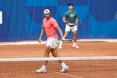 La foto ms deseada: Nadal y Alcaraz, juntos en la pista