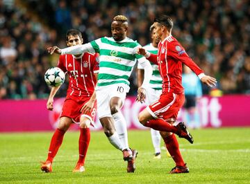 James tuvo una opción clara de gol en la victoria del Bayern Múnich ante el Celtic, por la fecha 4 de la Champions League.