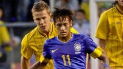 Brasil golea a Suecia y Menezes respira