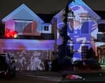 Buffalo Bills fan turn his home into a Christmas shrien for Josh Allen