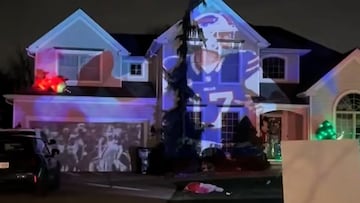 Buffalo Bills fan turn his home into a Christmas shrine for Josh Allen