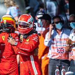 Leclerc aplaude a Sainz: "Es muy competitivo y eso es genial"