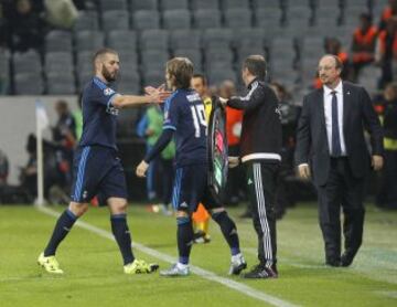 Benzema fue sustituido por Modric.