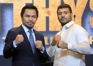 La presentación del combate entre Pacquiao y Matthyse en imágenes