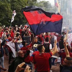 Así fue la protesta de los hinchas del DIM