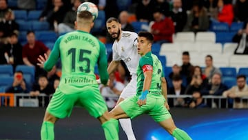 Bustinza, en el partido entre Leganés y Real Madrid.