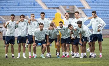 Gerard Moreno, Eric García, Dani Olmo, Rodrigo Hernández, Fabián Ruiz, Pau Torres, Álvaro Morata, Mikel Oyarzabal, Marcos Llorente, Jordi Alba, Pedri y Adama Traoré.