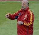 Del Bosque: "No es nuevo ni aberrante jugar sin nueve puro"