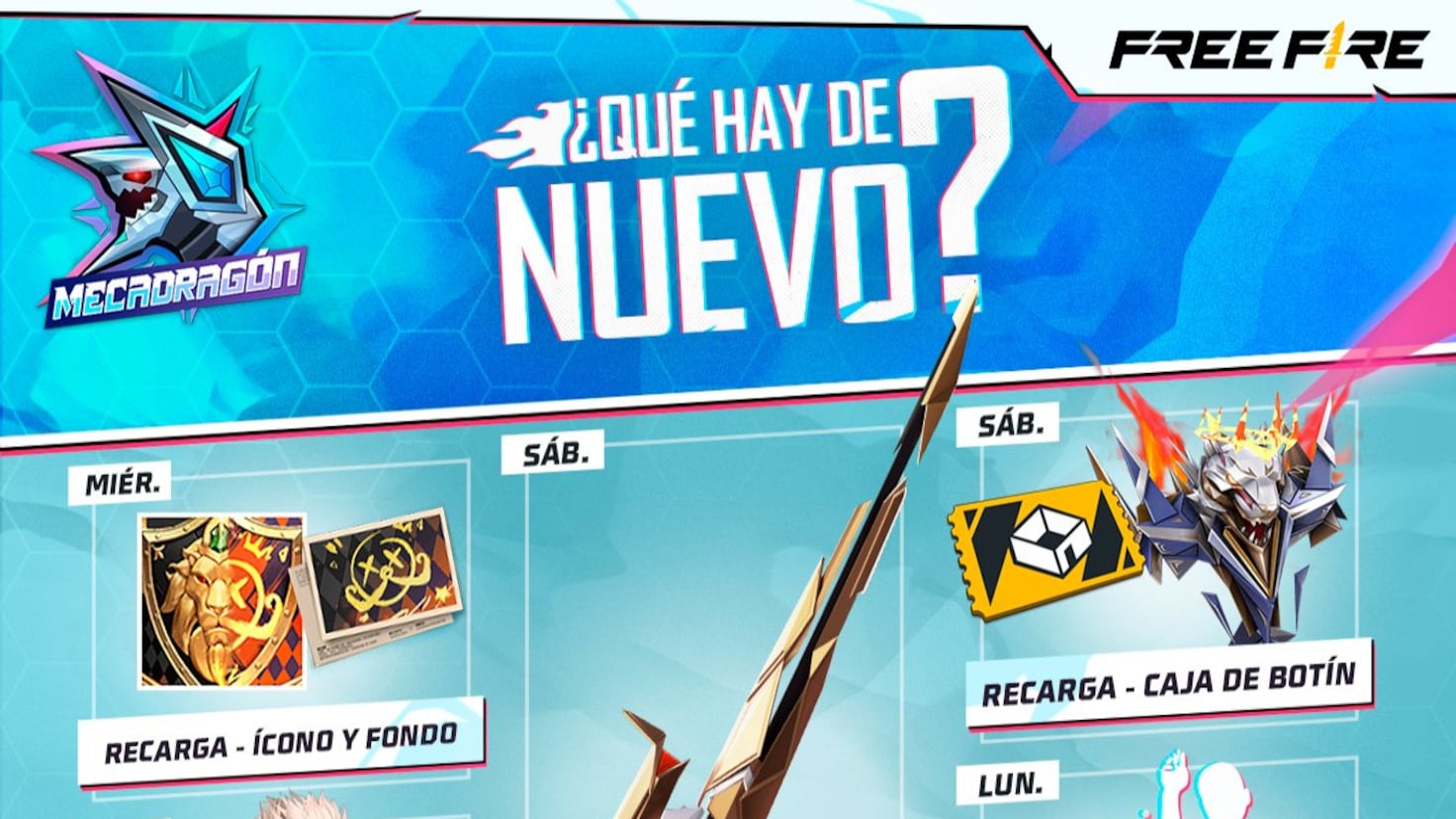 Agenda semanal de Free Fire del 10 al 16 de abril con Loot Box y Token Roulette