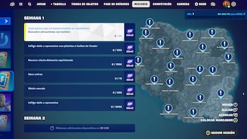 fortnite origenes misiones semana 1 mision descubre ubicaciones con nombre