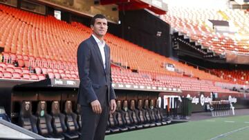 JAVI GRACIA EL DÍA DE SU PRESENTACIÓN.