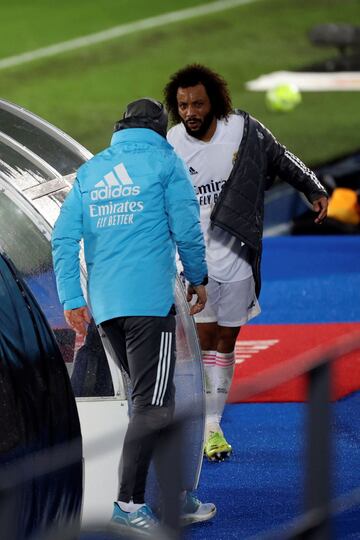Marcelo se lesionó y fue sustituido.