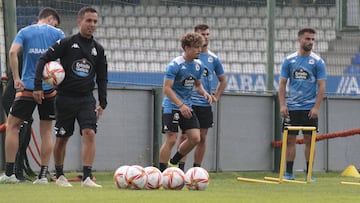 Entrenamiento Deportivo de La Coru&ntilde;a. Mario Soriano.