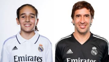 María González, hija de Raúl, se ha incorporado al cadete femenino del Real Madrid.