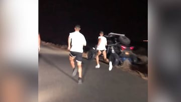 Lo último de Cristiano: correr en Dubai a plena noche