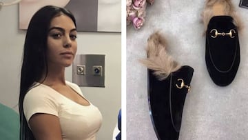 Georgina, criticada por la prensa portuguesa por lucir unas zapatillas de 800 euros. Foto: Instagram