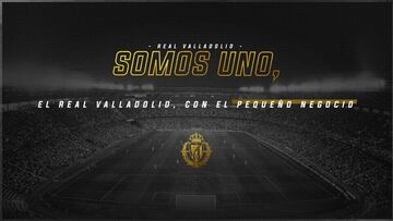 El Real Valladolid lanza una campaña de apoyo al comercio local