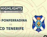 Resumen y goiles del Ponferradina vs Tenerife de LaLiga SmartBank
