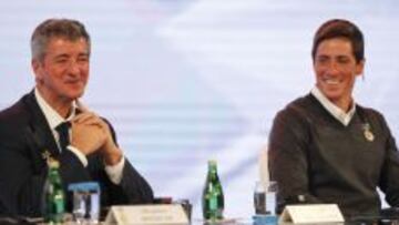 Gil Marín y Fernando Torres, durante la conferencia en Dubai.