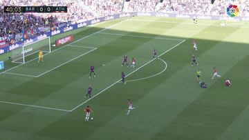Otra de Piqué en el gol del Athletic... ¡y pidió fuera de juego!