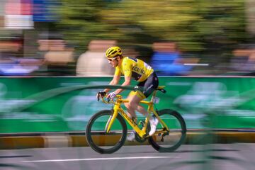 Geraint Thomas durante el Tour de France celebrado en el pa¨ªs asi¨¢tico.