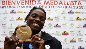 Palmarés y medallas de Colombia en los Mundiales de Atletismo.