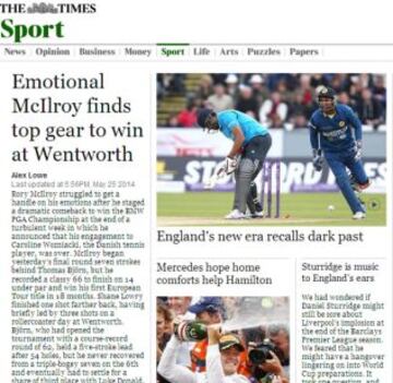 Portadas de la prensa extranjera