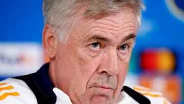 Carlo Ancelotti durante su conferencia de prensa.