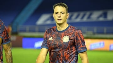 Santiago Arias antes del partido entre Colombia y Venezuela por Eliminatorias.