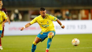 Sadiku en el &uacute;ltimo partido de Las Palmas.