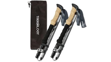 Bastones de senderismo de Trekology Trek-Z disponibles en Amazon.