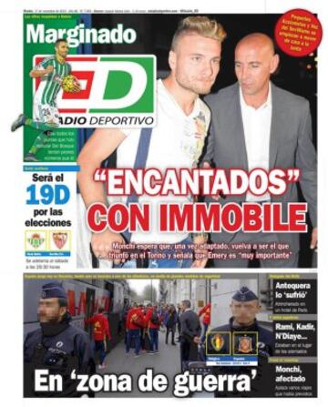 Portadas de la prensa mundial